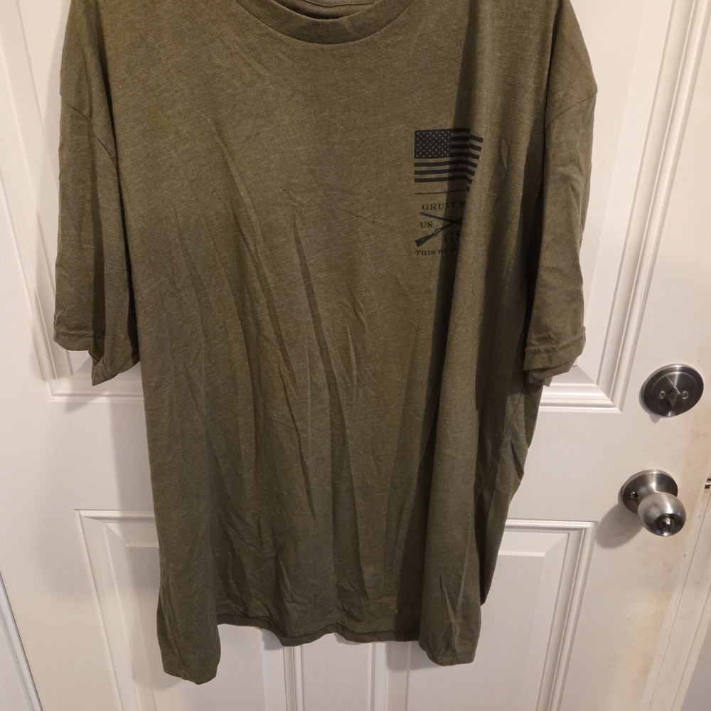 Grunt‎ Style Olive Motivational Tee - Picture 2 of 4